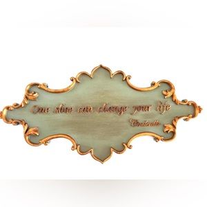 Disney Cinderella "One Shoe Can Change Your Life" Resin Sign Plaque Wall Decor